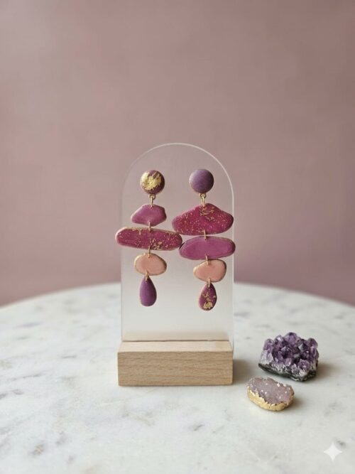 Polymer clay and stainless steel details