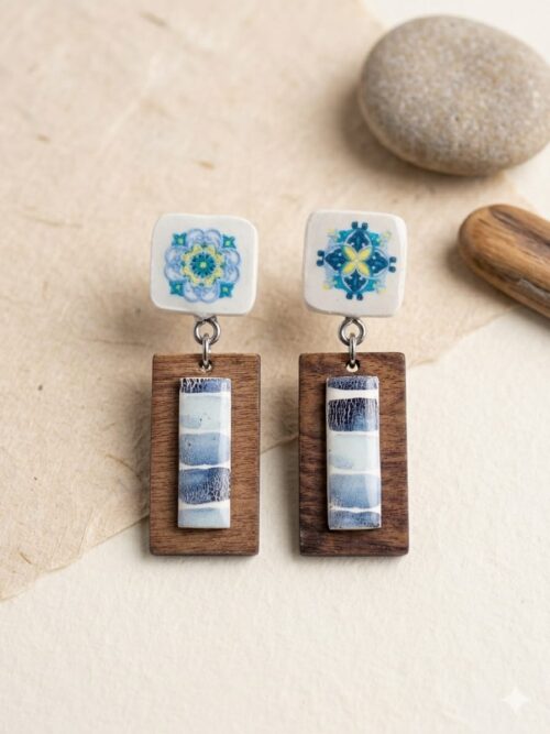 Mediterrenean summer collection polymet clay and stainless Steel